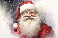 Thumbnail for Jolly Santa  Paint by Numbers Kit