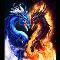 Thumbnail for Dragon Of Fire And Ice Paint By Numbers Kit