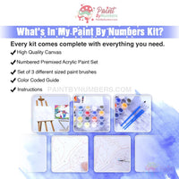 Thumbnail for Hearts On A String Paint By Numbers Kit