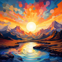 Thumbnail for Out Of This World Mountain Range At Sunrise