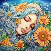 Thumbnail for Mesmerizing  Sleeping Girl Among Flowers