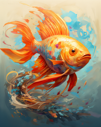 Thumbnail for Goldfish Swimming Into Clolor