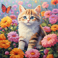 Thumbnail for Fluffy Kitty In The Garden