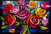 Thumbnail for Beautifully Vivid Roses  Paint by Numbers Kit