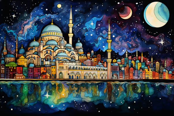 Istanbul Starry Night