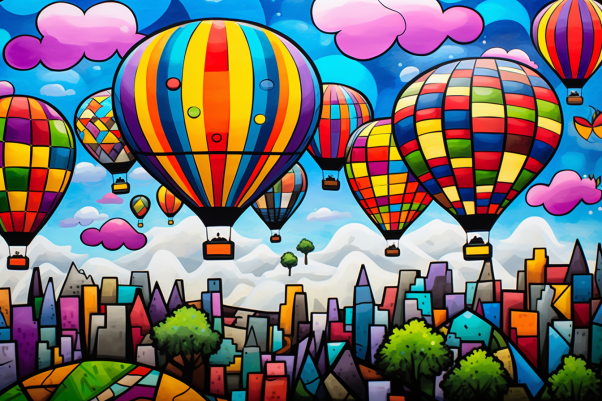 Playful Fun Hot Air Balloons