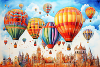 Thumbnail for Hot Air Balloon Festival In Watercolor