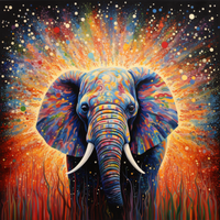 Thumbnail for Color Burst Elephant