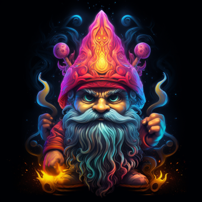 Serious Glowing Gnome