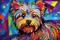 Thumbnail for Fun Color Yorkie Art  Paint by Numbers Kit