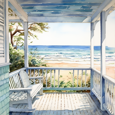 Seaside Porch  Paint by Numbers Kit