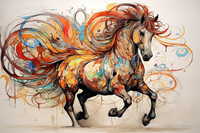 Thumbnail for Wild Horse  Paint by Numbers Kit