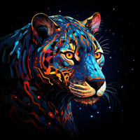 Thumbnail for Glowing Neon Jaguar