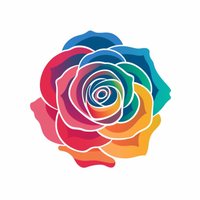 Thumbnail for Simple Rainbow Rose  Paint by Numbers Kit