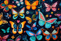 Thumbnail for So Many Pretty Butterflies  Paint by Numbers Kit