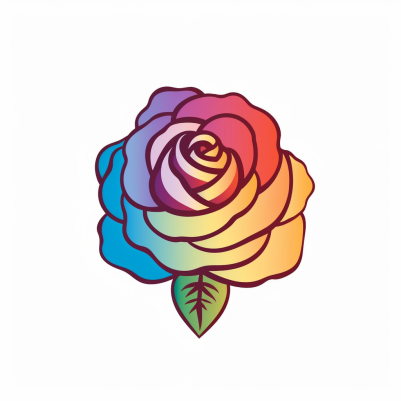 Smooth Rainbow Rose