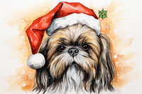 Thumbnail for Shih Tzu In Santa Hat