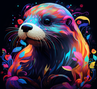 Pretty Abstract Otter