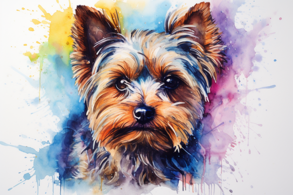 Yorkie Fun Watercolors  Paint by Numbers Kit