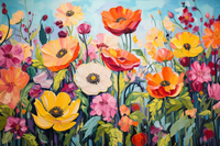 Thumbnail for Bright Bold Colorful Flowers