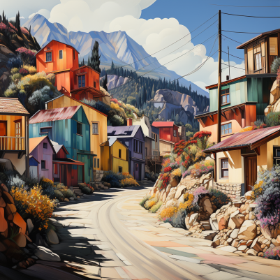 Mesmerizing Mountain Village