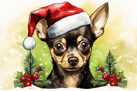 Thumbnail for Christmas Chihuahua In Santa Hat