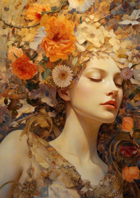 Thumbnail for A Sleeping Beauty Covered In Floral Art