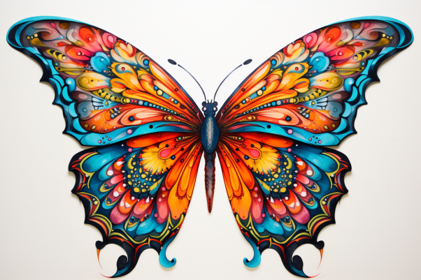 Artsy Detailed Butterfly  Paint by Numbers Kit