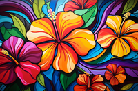 Thumbnail for Colorful Playful Hibiscus