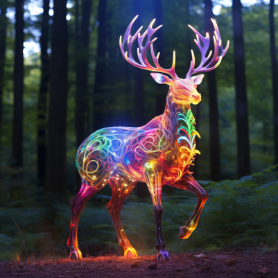 Mesmerizing Glowing Deer