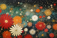 Thumbnail for Night Sky Floral Fiesta Paint by Numbers Kit