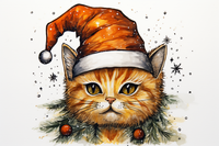 Thumbnail for Christmas Orange Kitty