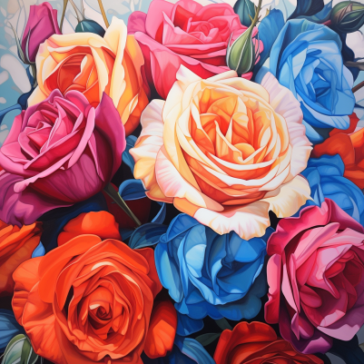 Amazing Colorful Roses
