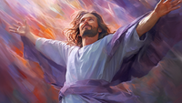 Thumbnail for Jesus Surrounded By Purple And Light