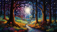Thumbnail for Magical Forest  Paint by Numbers Kit