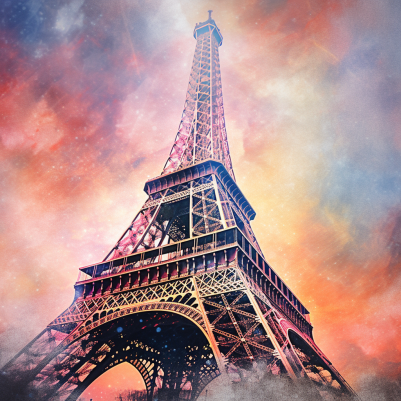 Glorious Eiffel Tower In Paris