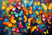 Thumbnail for Collection Of Colorful Butterflies  Paint by Numbers Kit