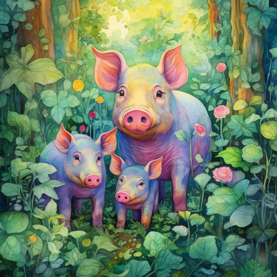 Piggies In The Forest