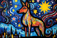 Thumbnail for Bold Colors Wolf