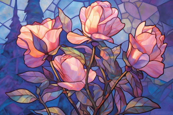 Featuring Amazing Stained Glass Roses