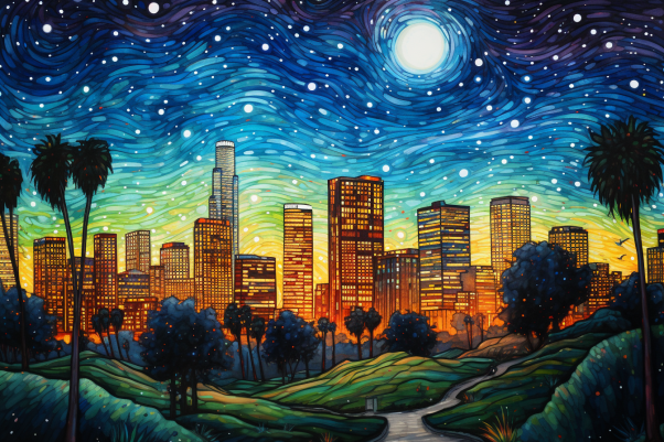 Starry Night In Los Angeles