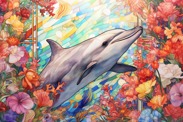 Dreamy Happy Dolphin