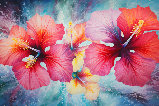 Hibiscus Dreams  Paint by Numbers Kit