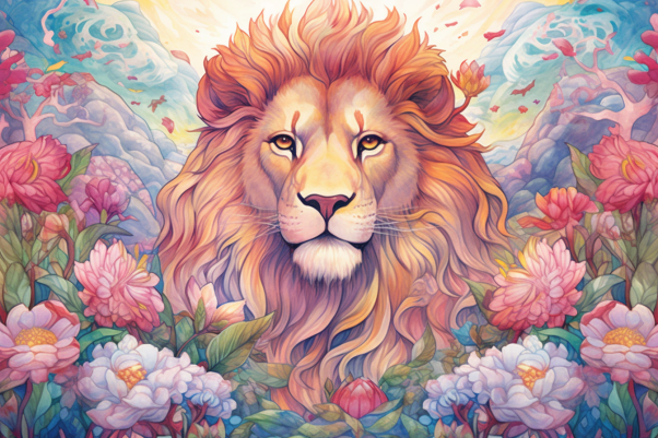 Graceful Fantasy Lion