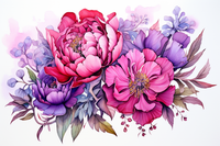 Thumbnail for Peonies In Purple Hues