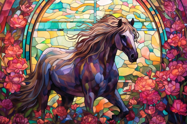 Stained Glass Pattern Book - Glass of Dreams Stained Glass Horse