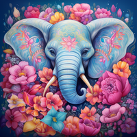 Thumbnail for Mesmerizing Flowers And Elephant