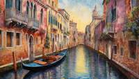 Thumbnail for Calm Venice Canal  Paint by Numbers Kit