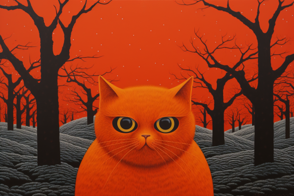 Orange Cat  Paint by Numbers Kit