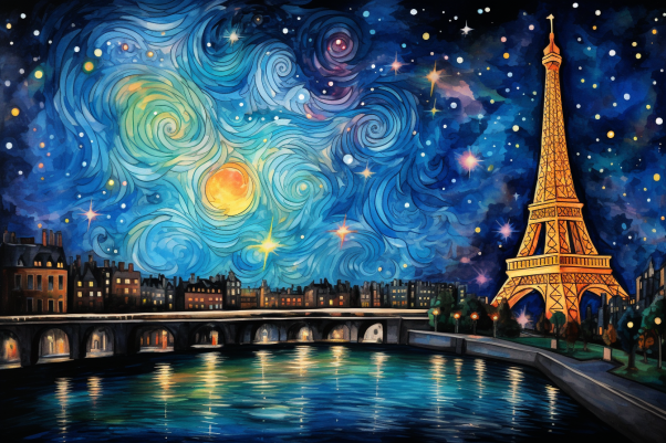 Starry Night_in_paris_watercolor_with_ink_pen__15804b82-9ebf-408b-aba2-e92844c43ee1